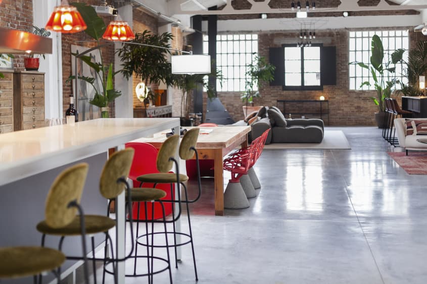 Warm Industrial Modern Spanish Loft Tour Apartment Therapy